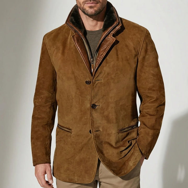 Heritawn - Giacca da uomo con bottoni, ispirata alla tradizione