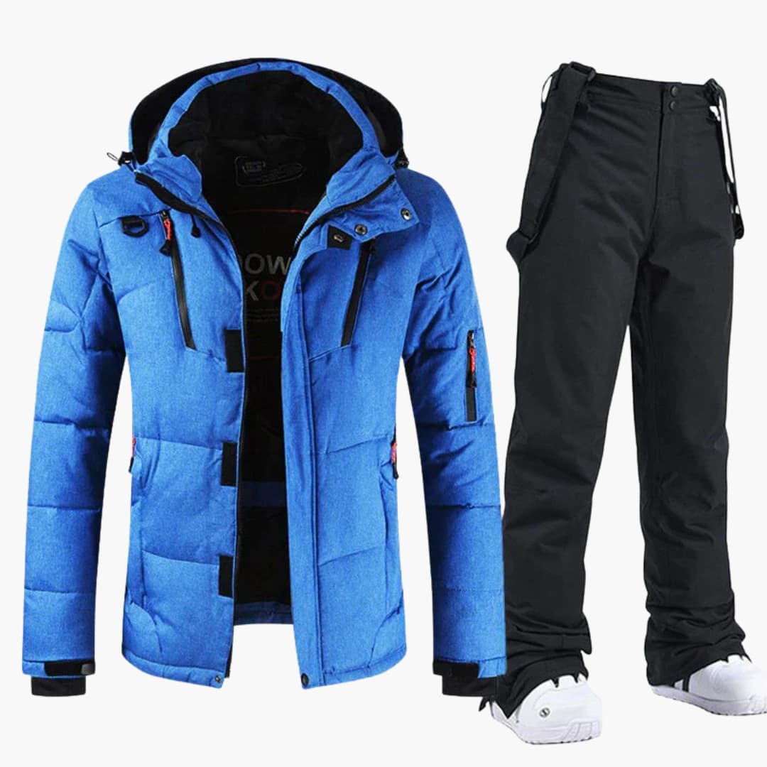 Conjunto de esquí para hombre – Chaqueta con capucha y pantalones