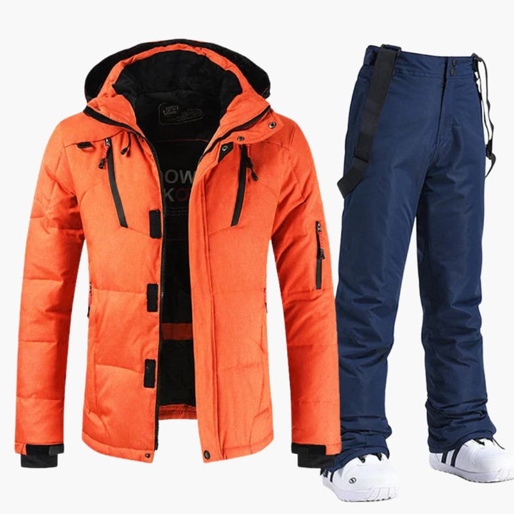 Conjunto de esquí para hombre – Chaqueta con capucha y pantalones