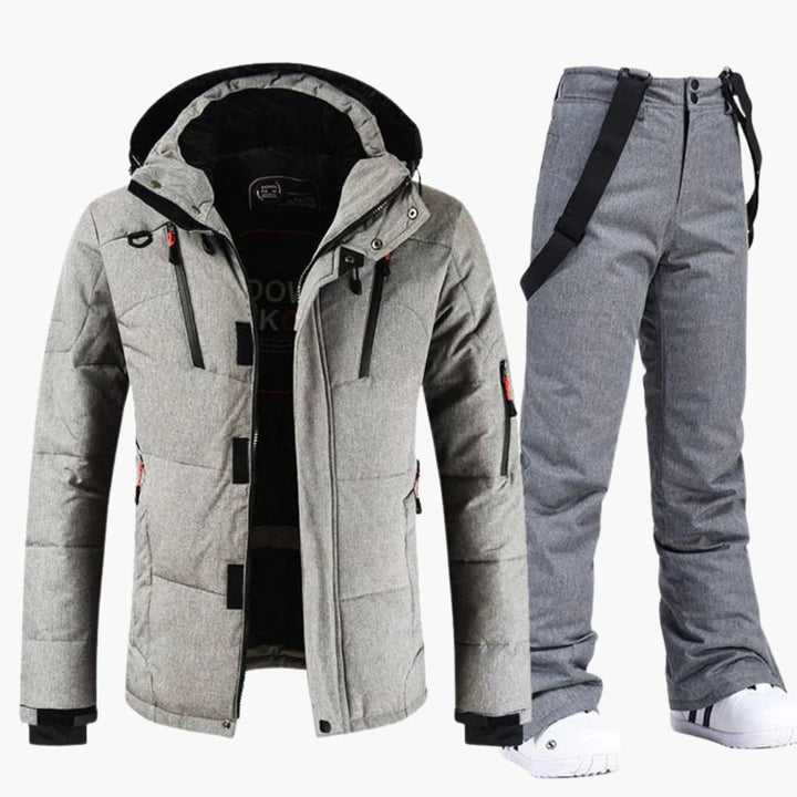 Conjunto de esquí para hombre – Chaqueta con capucha y pantalones
