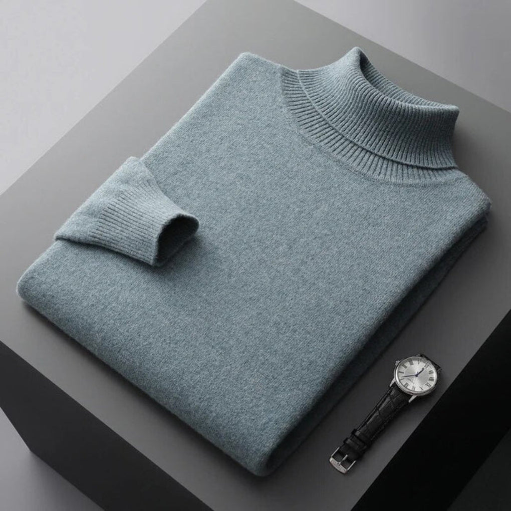Maglione a collo alto da uomo: elegante strato dal look raffinato