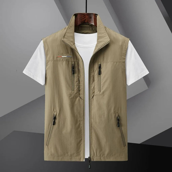 Men's Summer Travel Vest with Multiple Pockets