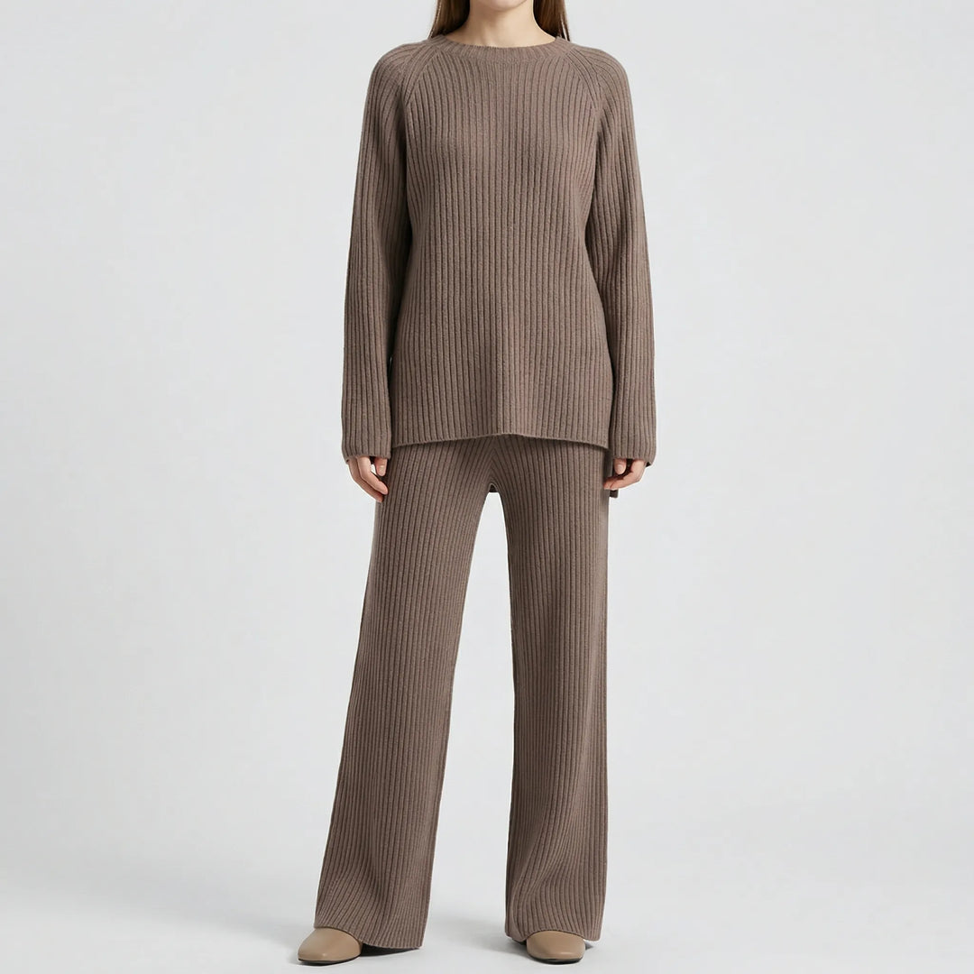Knivelle - Completo due pezzi con maglione a coste