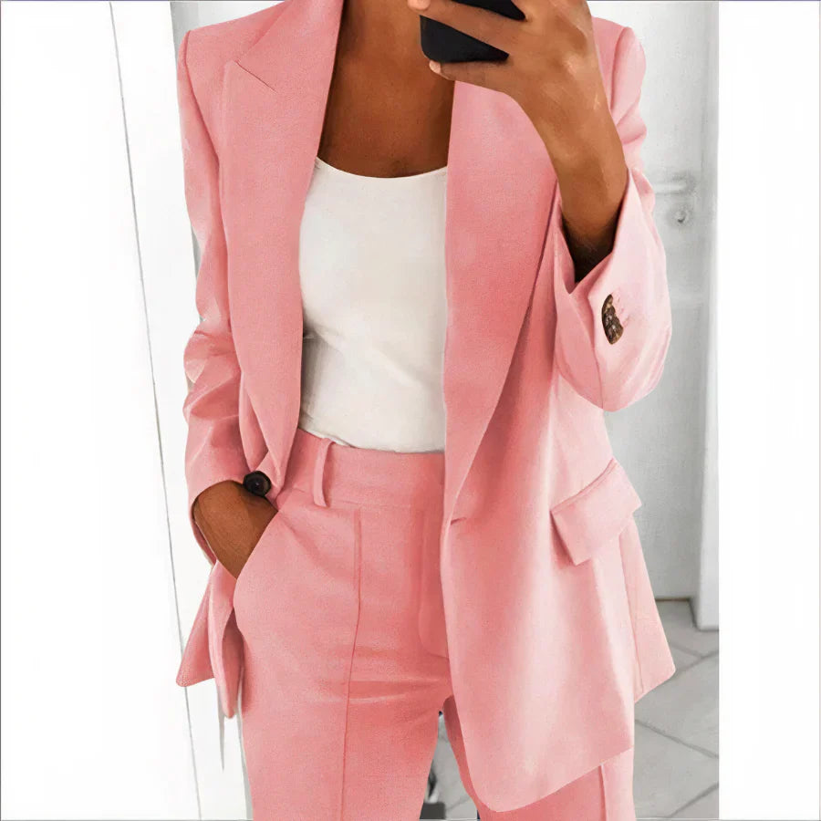 Conjunto de blazer y pantalones de mujer