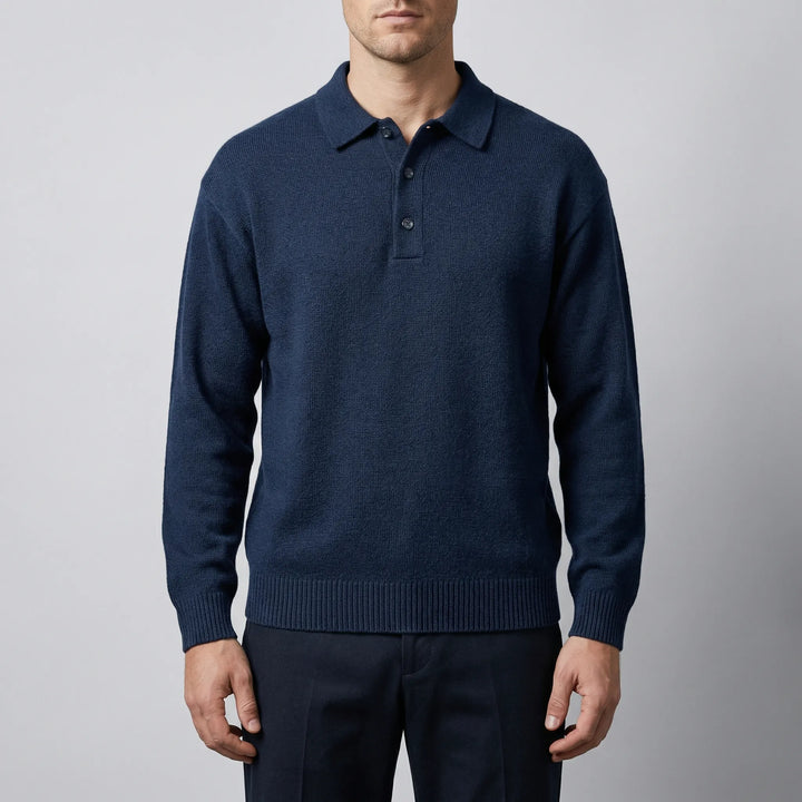 Krestol - Polo a maniche lunghe in maglia fine