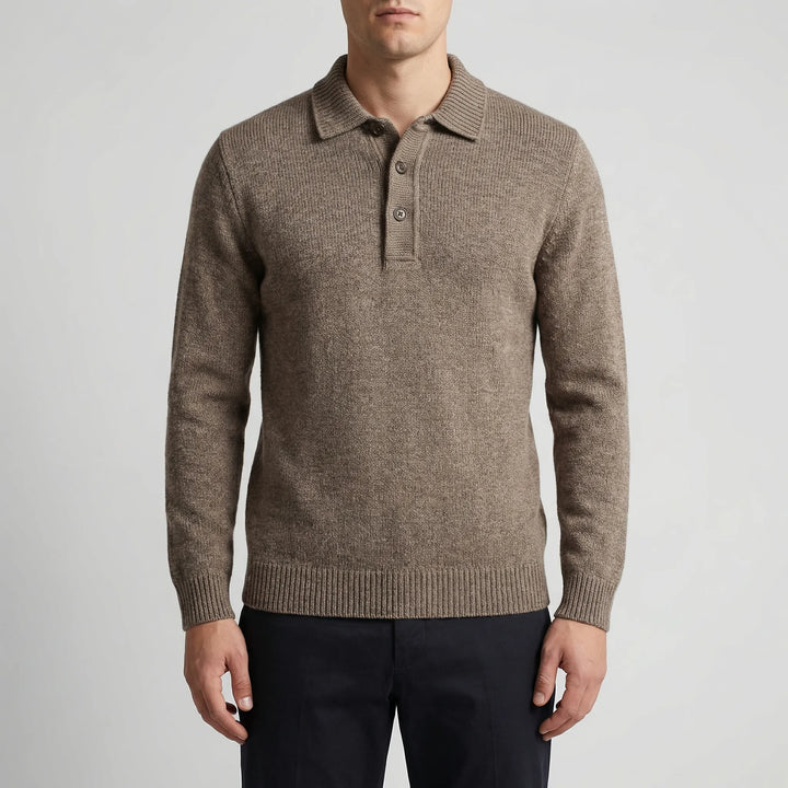 Krestol - Polo a maniche lunghe in maglia fine