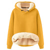 Felpa con cappuccio da donna morbida e calda con comoda fodera in pile