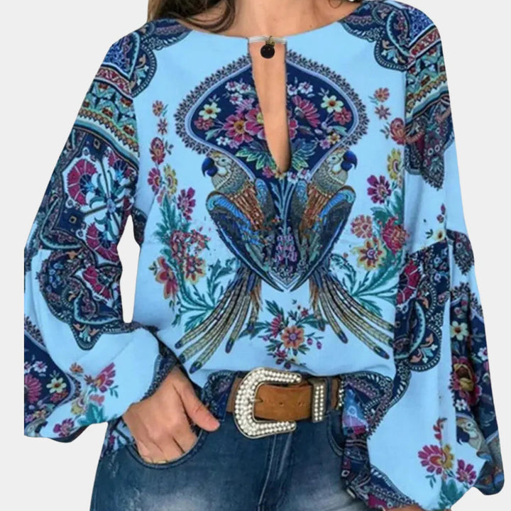 Camicetta leggera a fiori da donna – Eleganza ariosa per le giornate calde