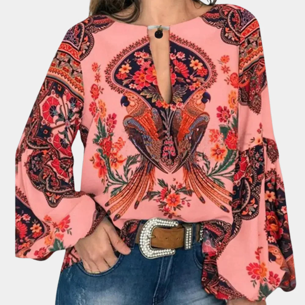 Camicetta leggera a fiori da donna – Eleganza ariosa per le giornate calde