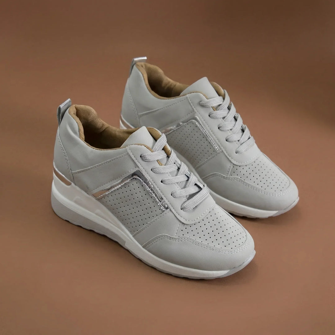 Lunivex - Sneaker con zeppa e chiusura con lacci