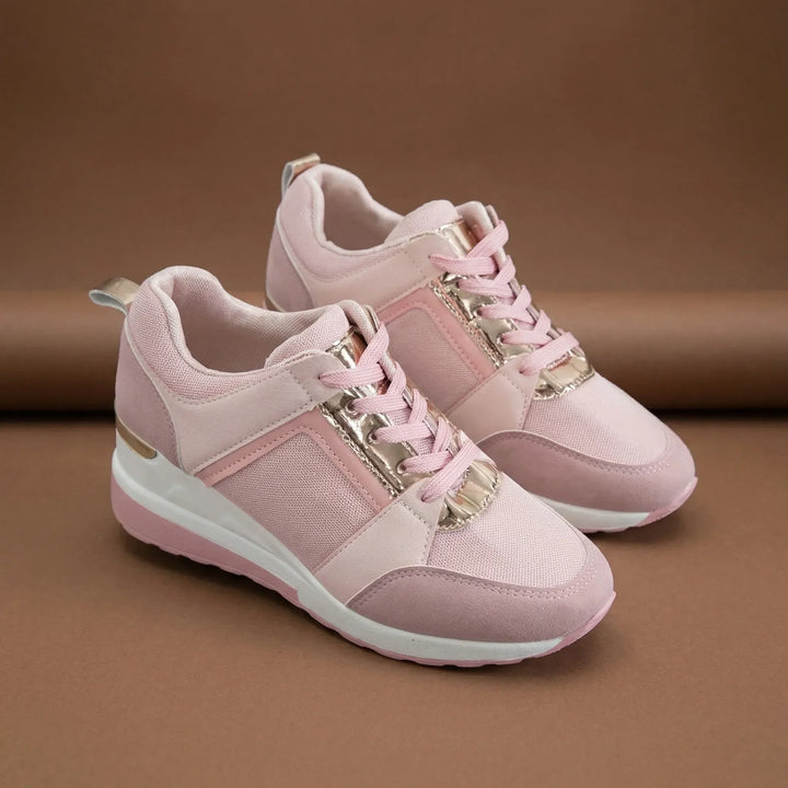 Lunivex - Sneaker con zeppa e chiusura con lacci