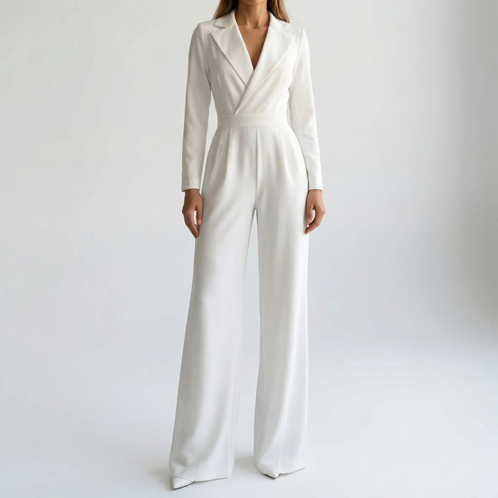 Luxivon - Tuta sartoriale a gamba larga e maniche lunghe