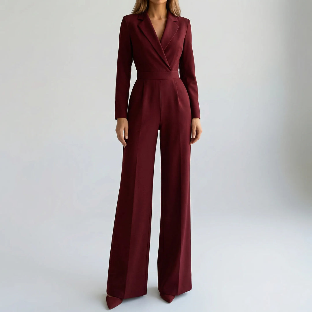 Luxivon - Tuta sartoriale a gamba larga e maniche lunghe