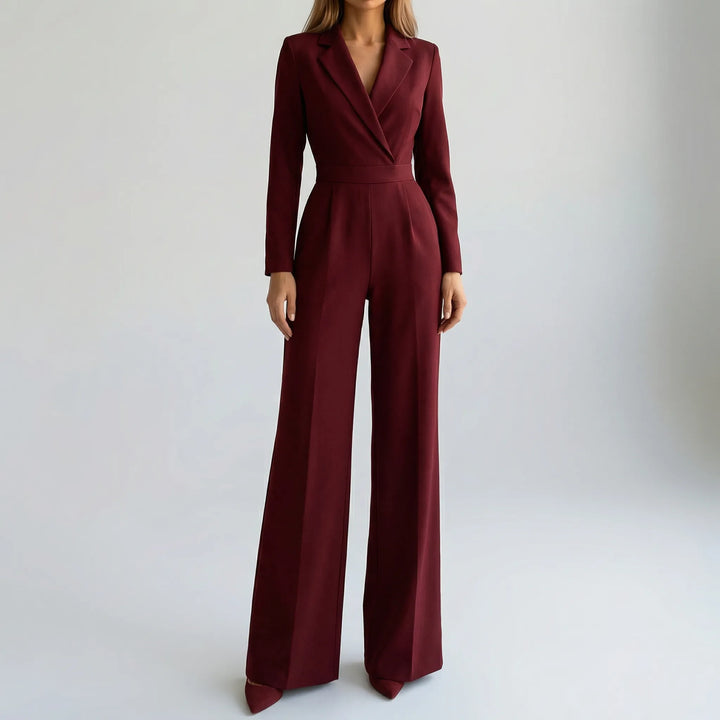 Luxivon - Tuta sartoriale a gamba larga e maniche lunghe