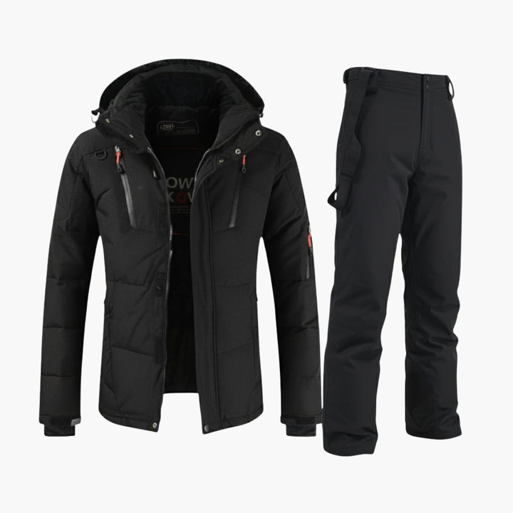 Conjunto de esquí para hombre – Chaqueta con capucha y pantalones