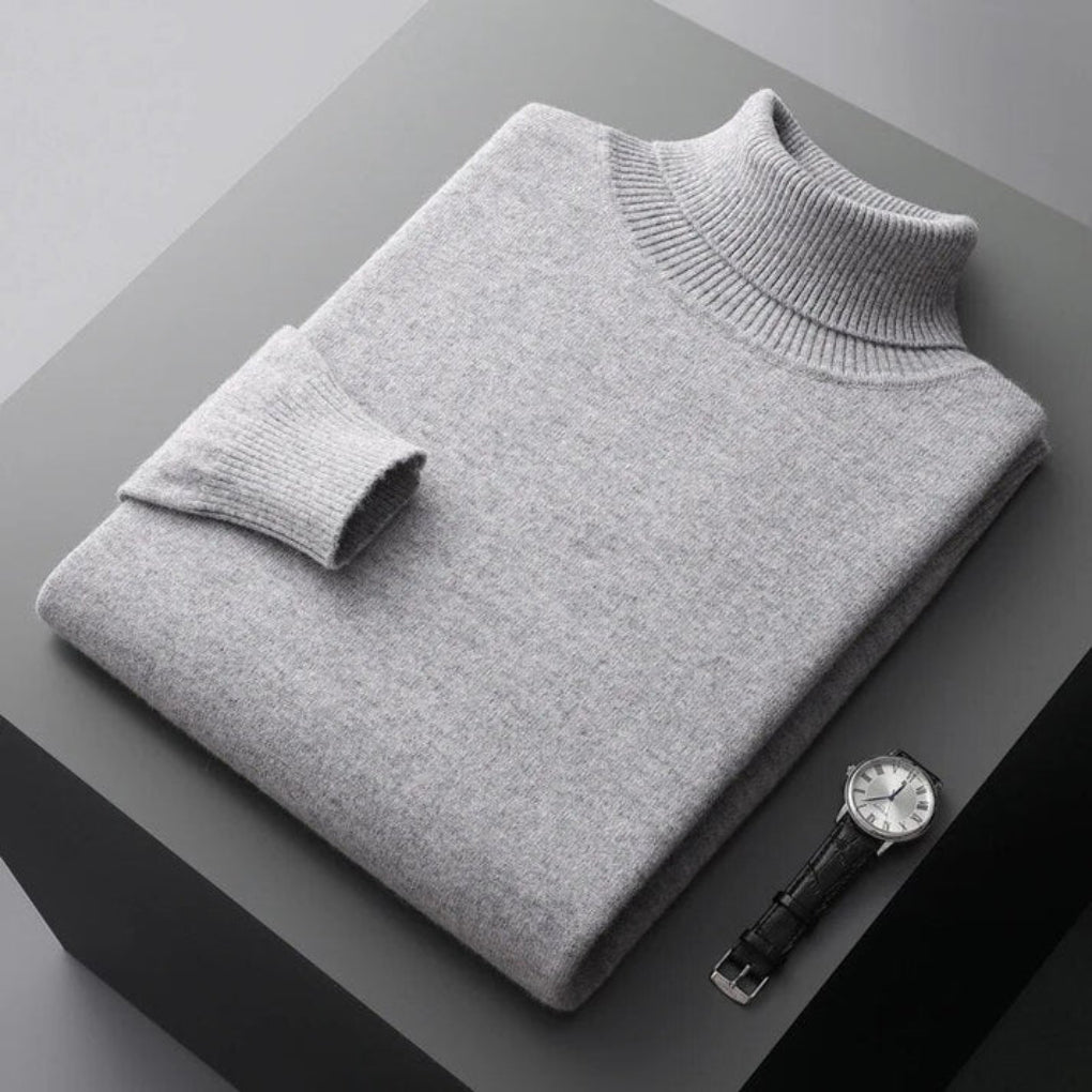 Maglione a collo alto da uomo: elegante strato dal look raffinato