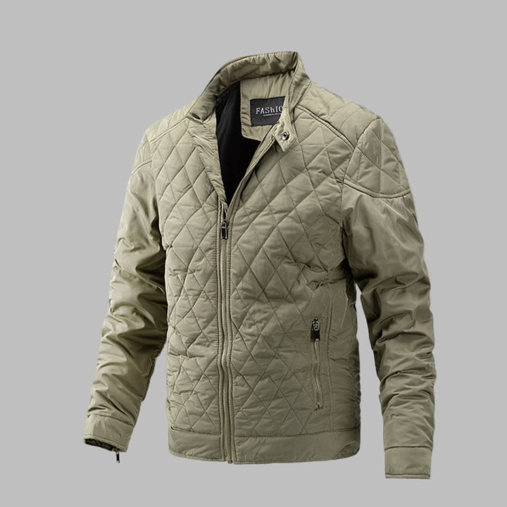 Elegant quilted transitional jacket for men