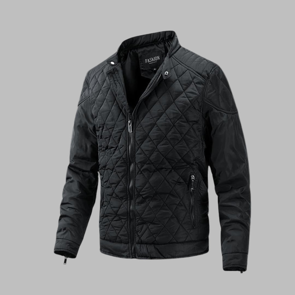 Elegant quilted transitional jacket for men