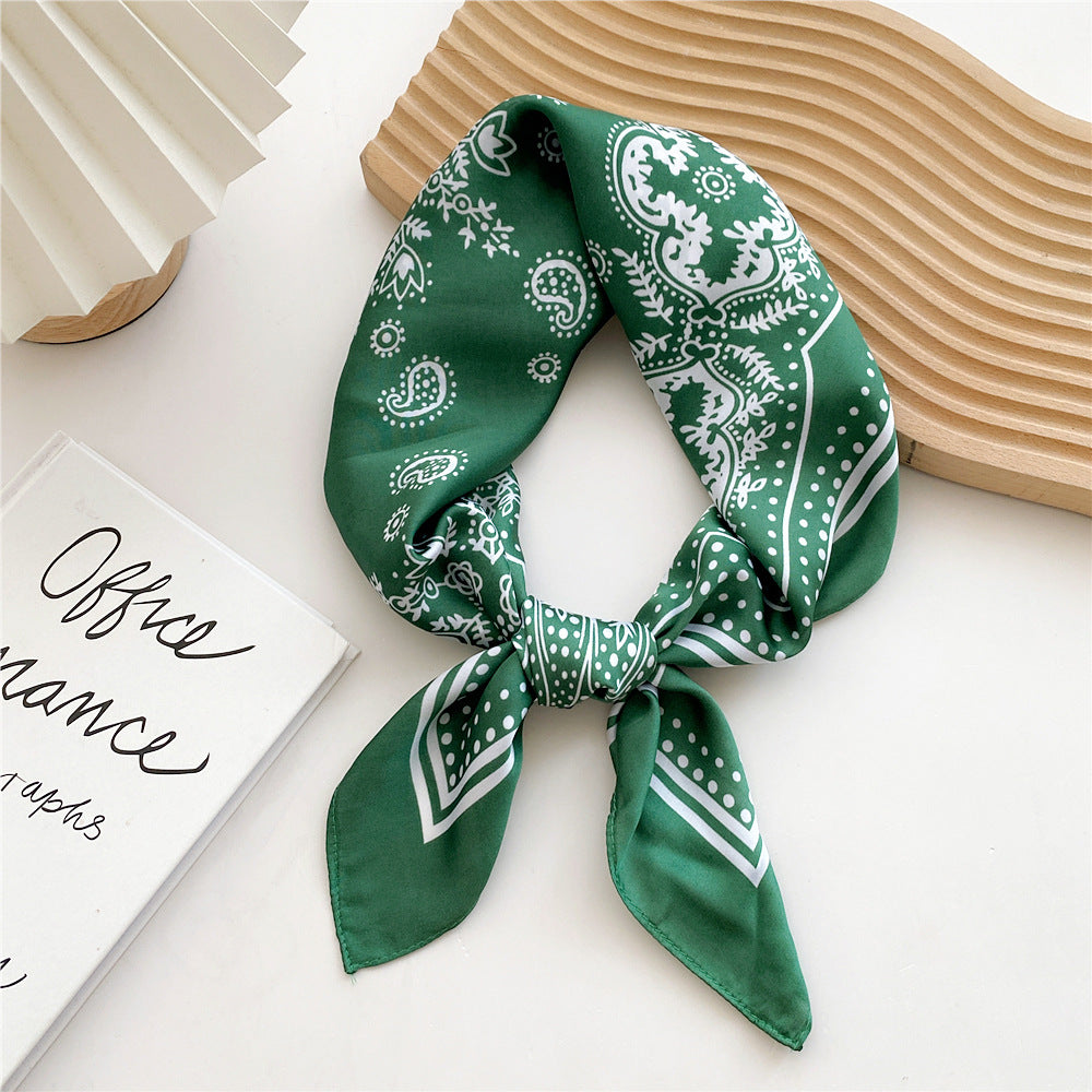 Women's Satin Printed Scarf