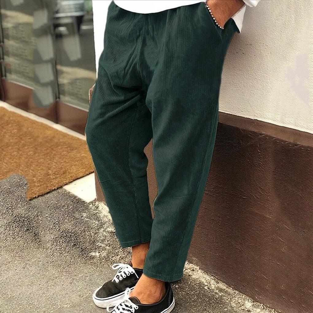 Pantaloni da uomo – Velluti a coste casual per tutti i giorni