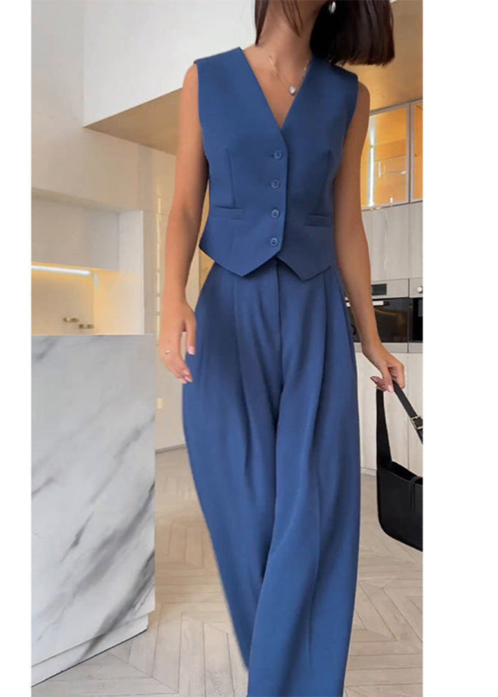 Elegante set de blazers sin mangas para mujer