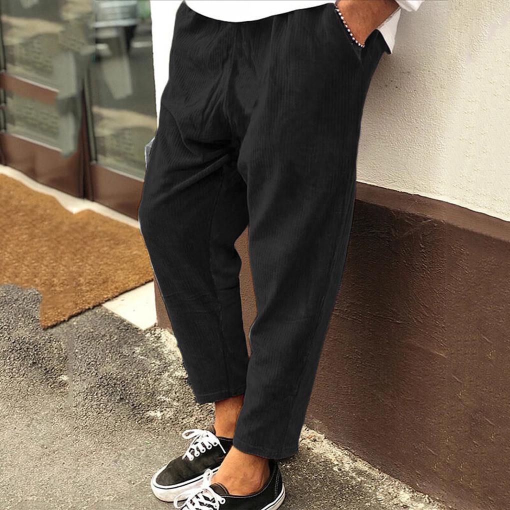 Pantaloni da uomo – Velluti a coste casual per tutti i giorni