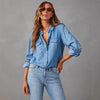 Camicia in denim vintage oversize