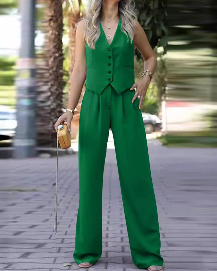 Elegante set de blazers sin mangas para mujer