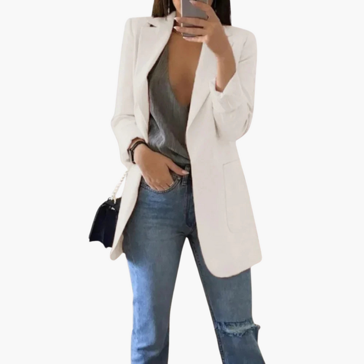 Elise - Blazer Lungo Slim Fit per Donna