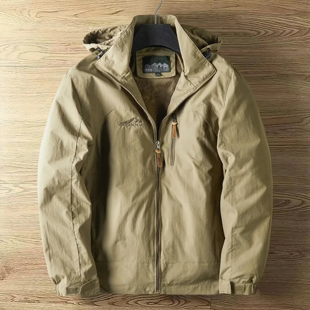 Giacca da uomo impermeabile e traspirante con cappuccio