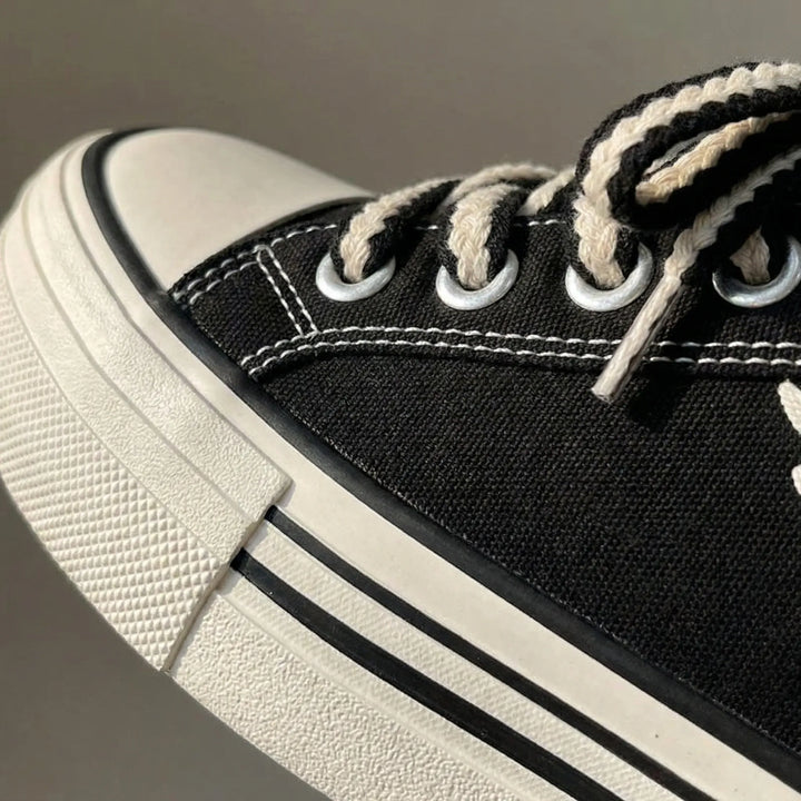 Platieva - Sneaker stringata con piattaforma spessa