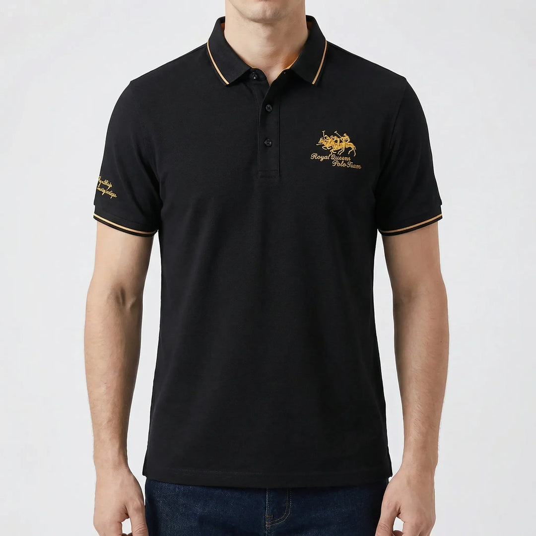 Polven - Polo a maniche corte dal taglio sartoriale