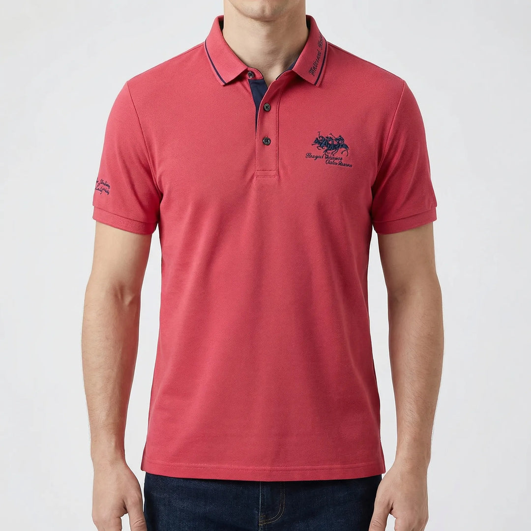Polven - Polo a maniche corte dal taglio sartoriale