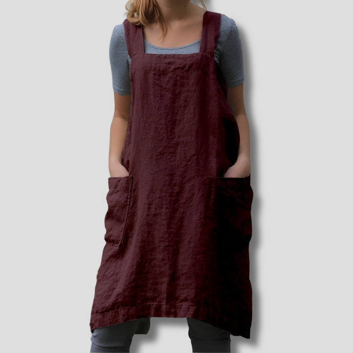 Women’s Apron Style Dress with Pockets