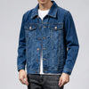 Giacca in Denim Uomo Classica con Bottoni