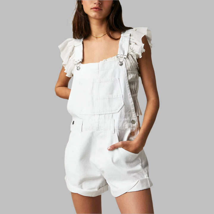 Sleeveless denim jumpsuit Casual Elegant