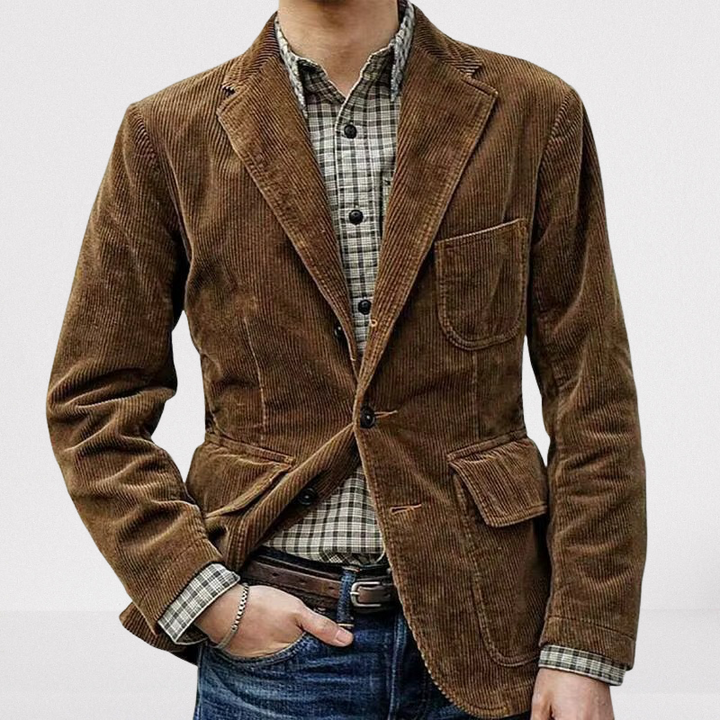 Chaqueta de canalé para hombre