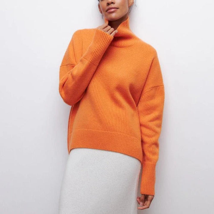 Maglione a collo alto da donna