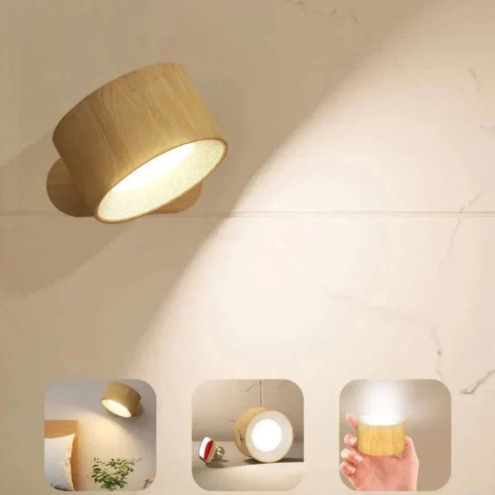 Lampada da parete magnetica e senza fili