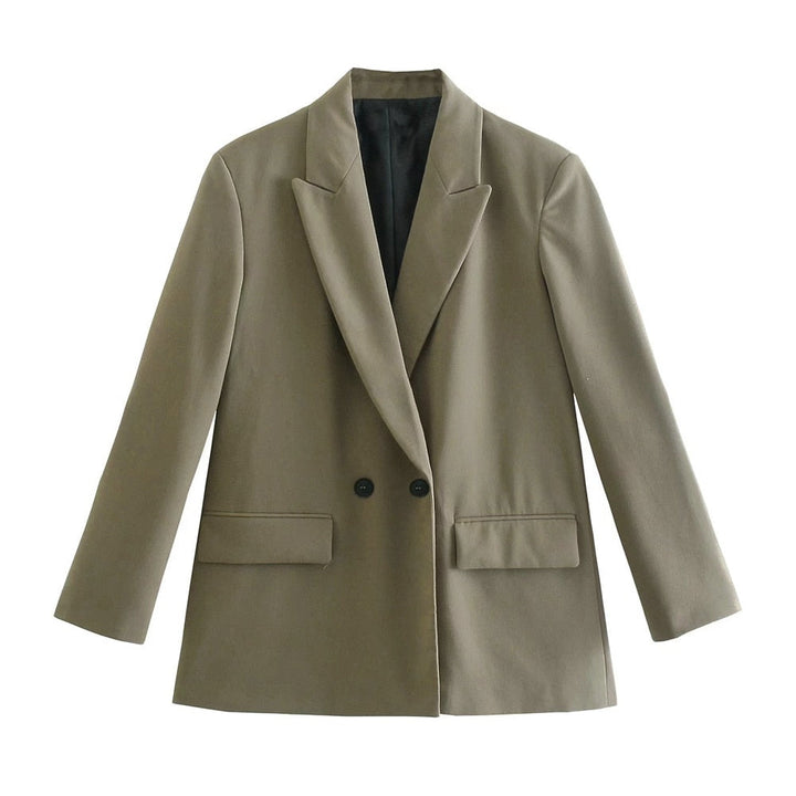 Elegante Double-Breasted Blazer voor Dames