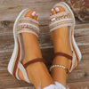 Women's wedge sandals in bohemian style