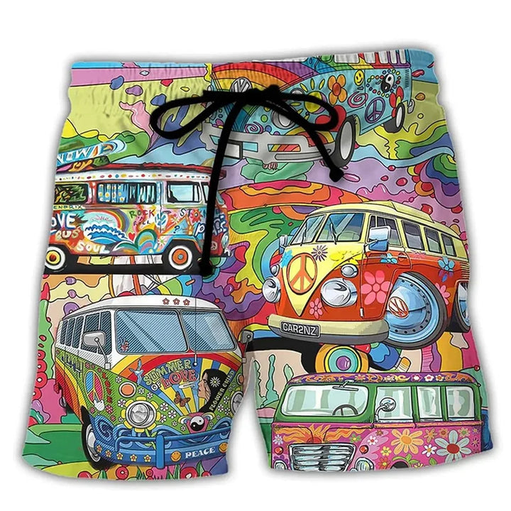 Pantaloncini da Bagno da Uomo con Stile Graffiti