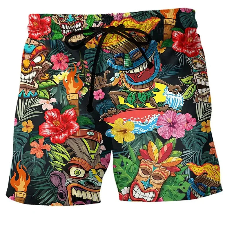 Pantaloncini da Bagno da Uomo con Stile Graffiti