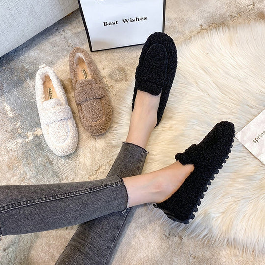 Zapatillas de peluche para mujer