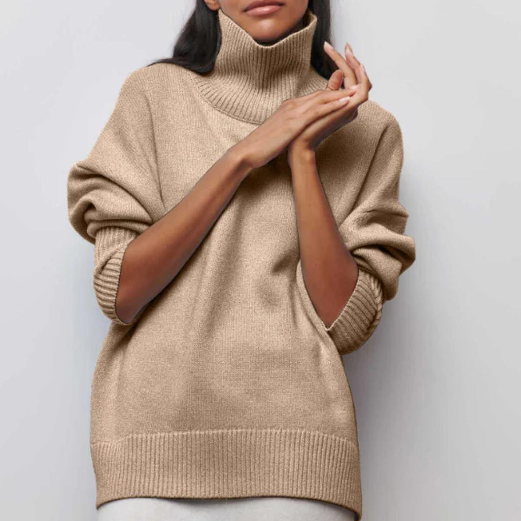 Maglione a collo alto da donna