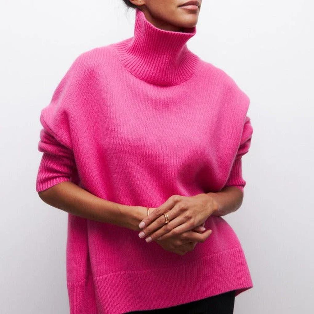 Maglione a collo alto da donna