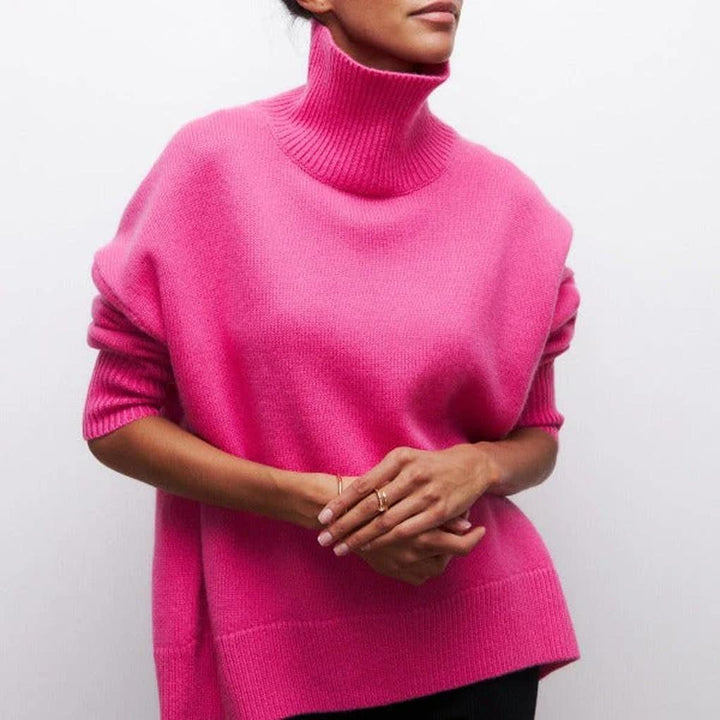 Maglione a collo alto da donna