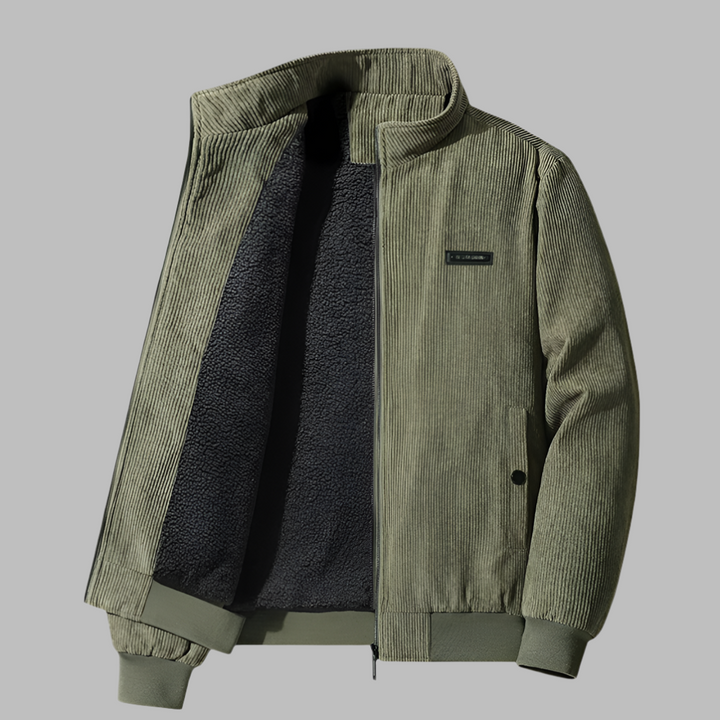 Men's winter jacket in corduroy