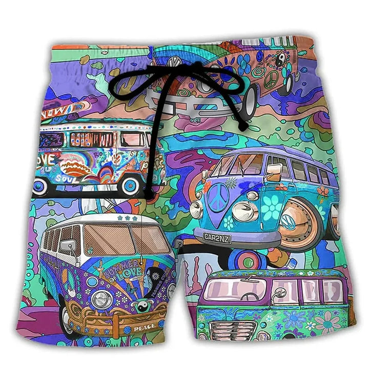 Pantaloncini da Bagno da Uomo con Stile Graffiti
