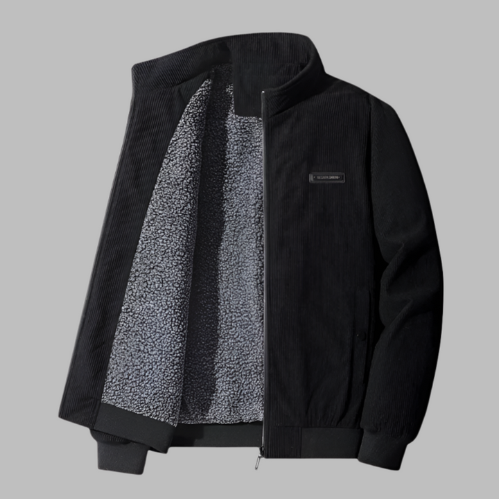 Men's winter jacket in corduroy